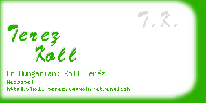 terez koll business card